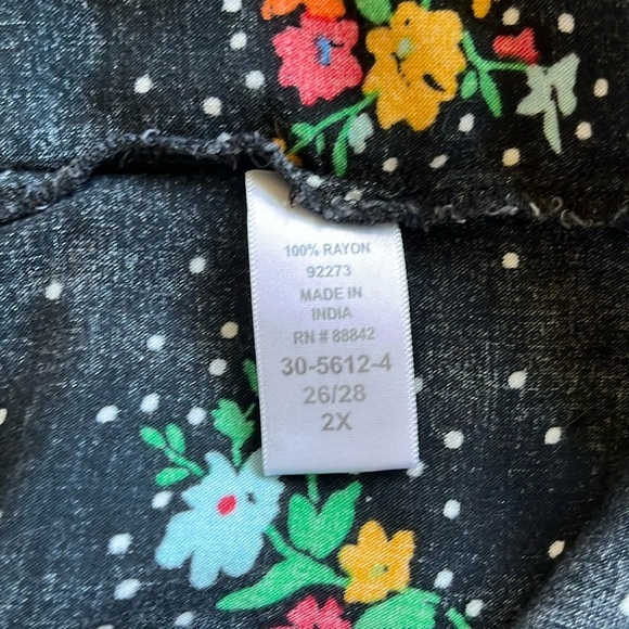 Woman Within Long Sleeve Button Front Dress Size 2X - Picture 7 of 8